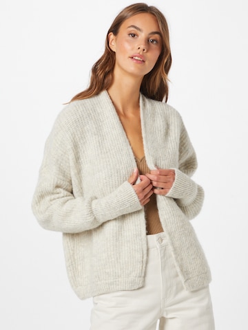 AMERICAN VINTAGE Cardigan 'EAST' i hvid: forside