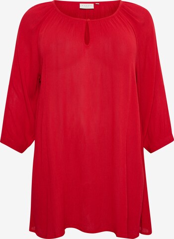 Tunica di KAFFE CURVE in rosso: frontale