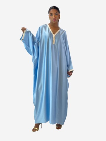 Elara Kleid in Blau: Vorderseite