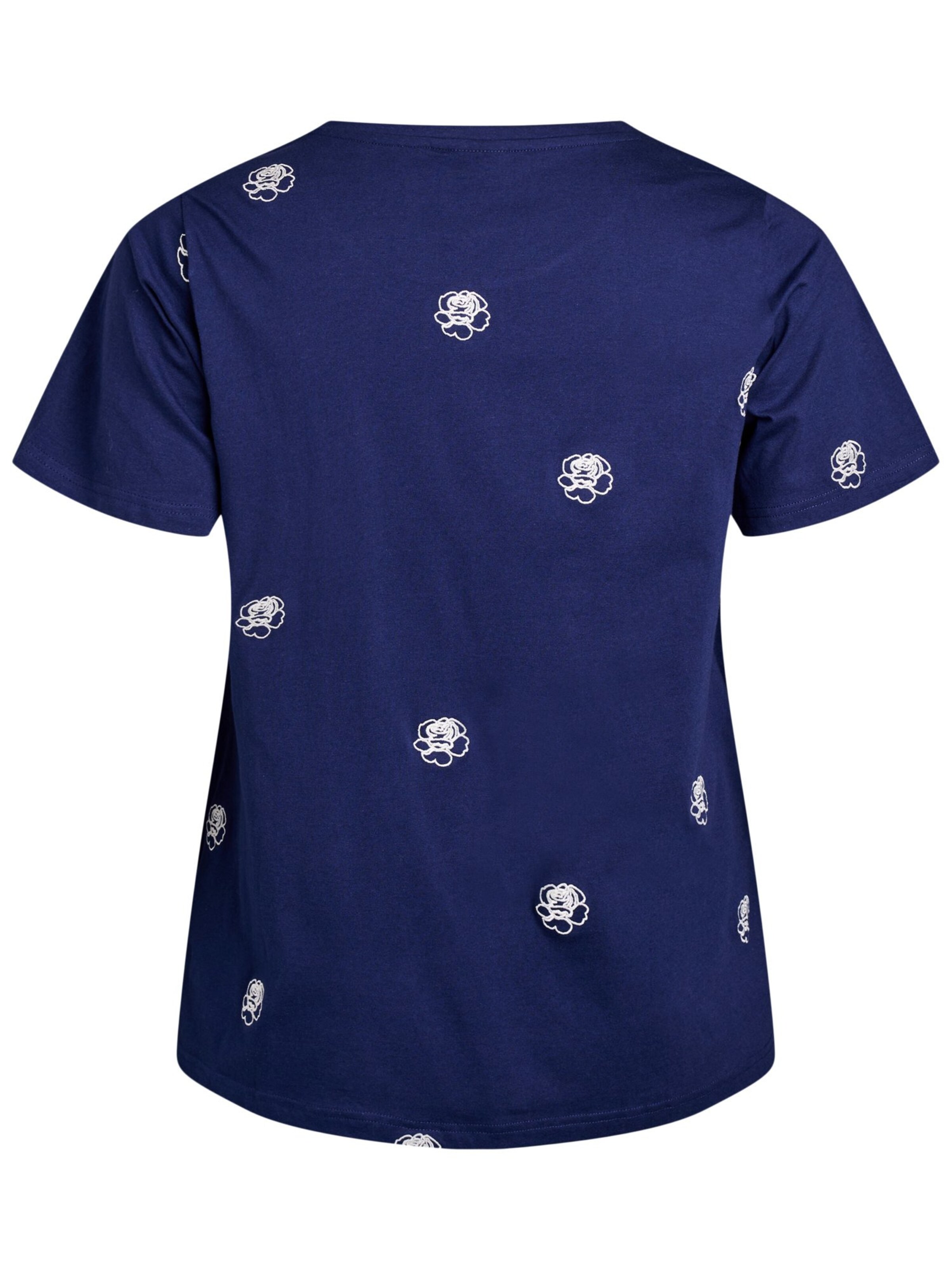 Zizzi Shirt 'VELIN' in Blue