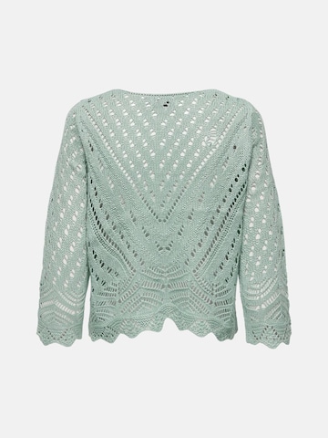 JDY Tröja 'JDY JDYNEW SUN 3/4 CROPPED PULLOVER KNT NOOS MAGLIONCINO' i grön