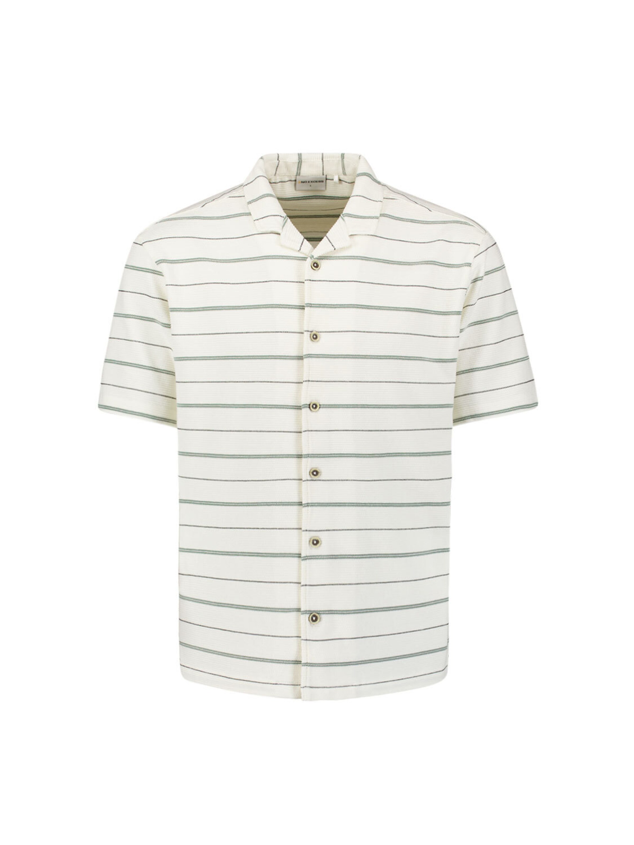 No Excess Regular Fit Hemd in Weiß: Vorderseite