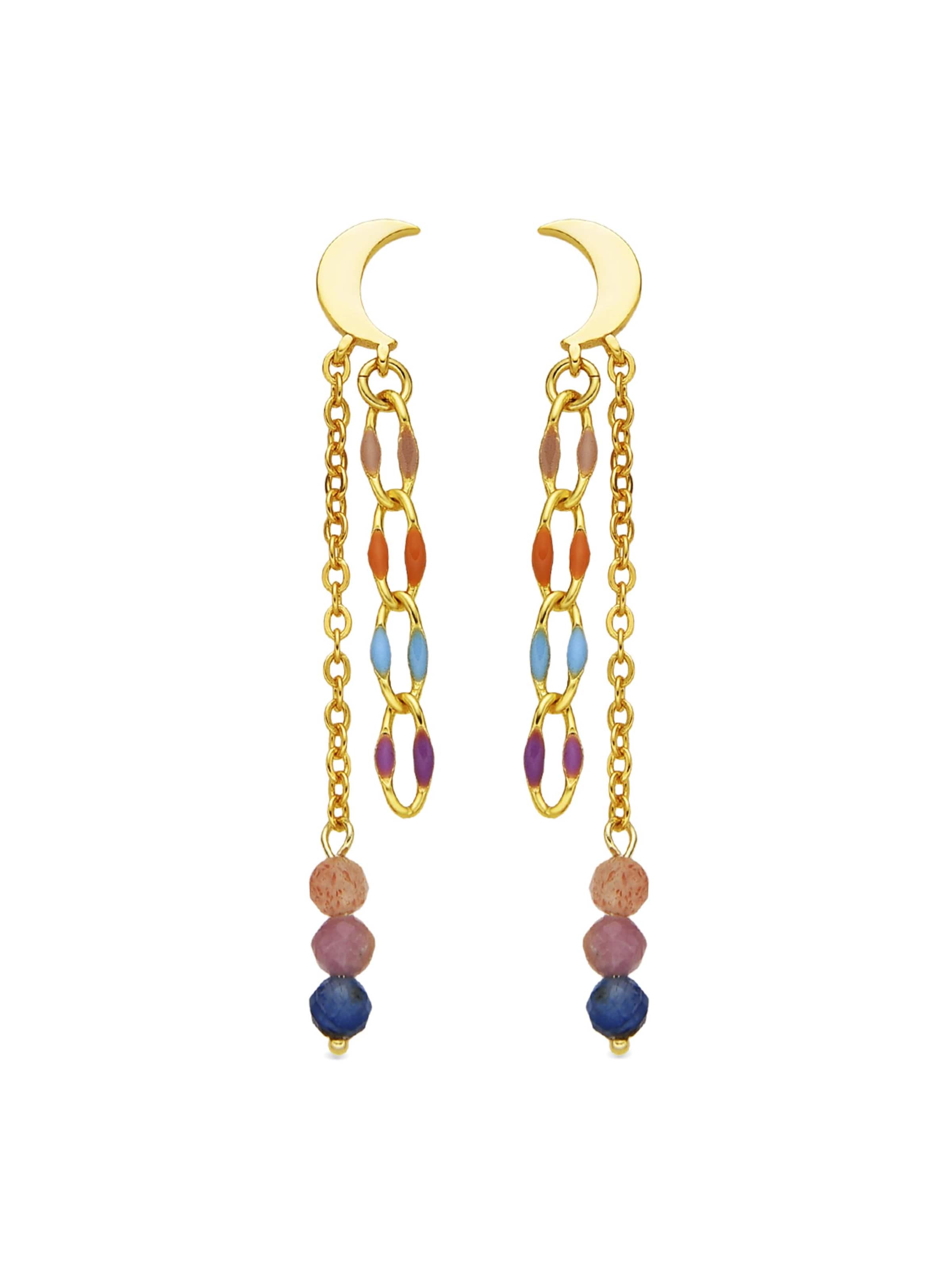 Luxenter Earrings 'Liesi' in Gold: front