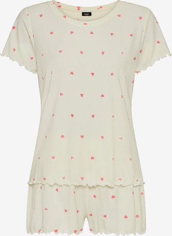 VIVANCE Pyjamashortsit värissä valkoinen: etupuoli