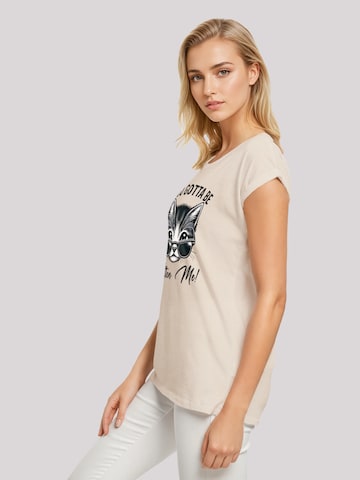 T-shirt 'Kätzchen You Gotta Be Kitten Me!' F4NT4STIC en beige