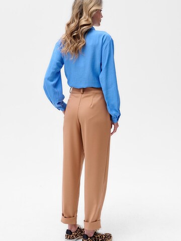 Blue Shadow Regular Pants in Brown