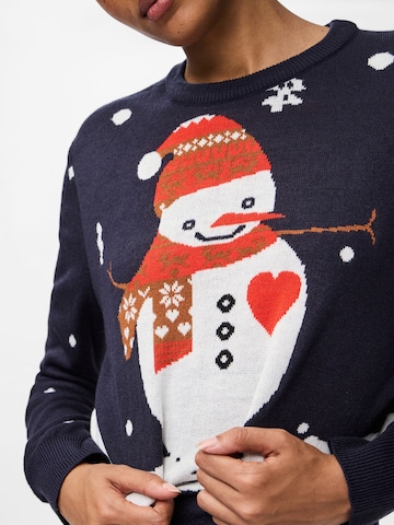 PIECES - Jersey 'PCJolly Xmas' en azul