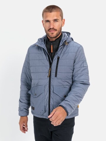 CAMEL ACTIVE Stepp-Blouson mit Kapuze in Blau: Vorderseite