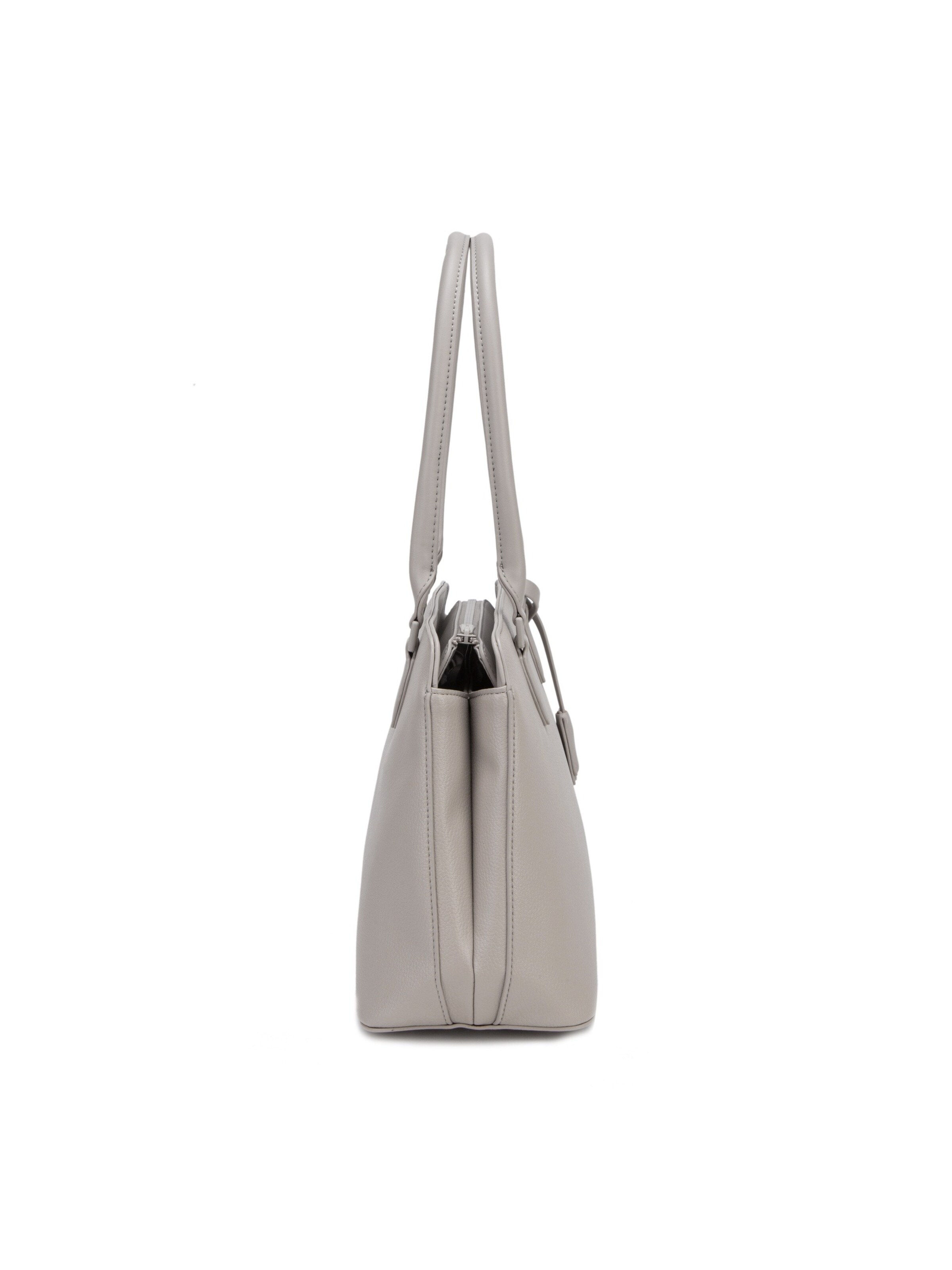 Borsa a spalla 'Borsa a spalla David Jones ecopelle martellata trapezio' di David Jones in grigio