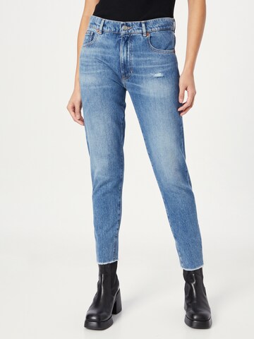 BOSS Tapered Jeans i blå: framsida