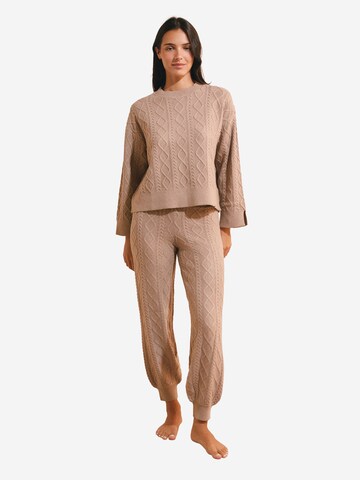 ETAM Schlafshirt 'Blanca' in Beige