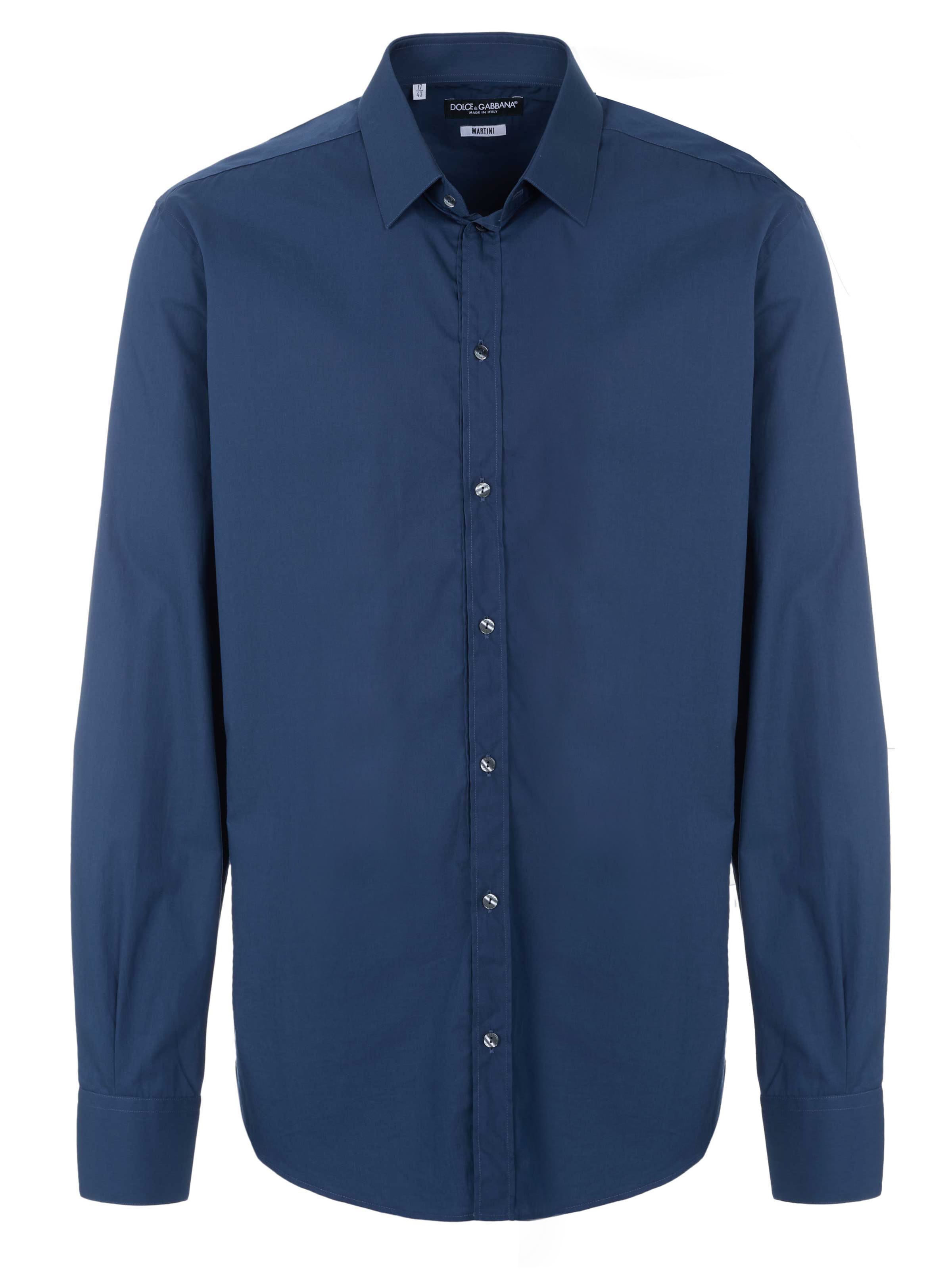 DOLCE & GABBANA Button Up Shirt in L in Navy, Item view