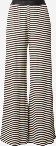 MADS NORGAARD COPENHAGEN Wide leg Broek 'Veran' in Zwart: voorkant