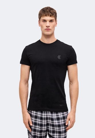 Maiou de la Just Cavalli pe negru: față