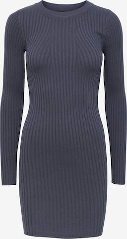 Pieces Petite Knitted dress 'Crista' in Blue: front