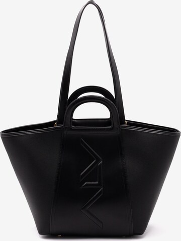 Borsa a spalla 'Borsa a Spalla Donna ALV Polyurethane con Zip e Tracolla Rimovibile' di ALV By Alviero Martini in nero: frontale