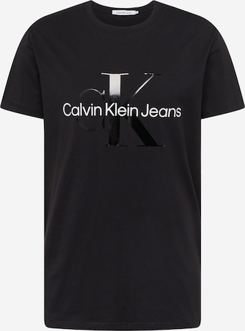 Maglietta di Calvin Klein Jeans Plus in nero: frontale