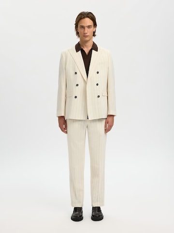 SELECTED Regular Fit Forretningsjakke i hvid