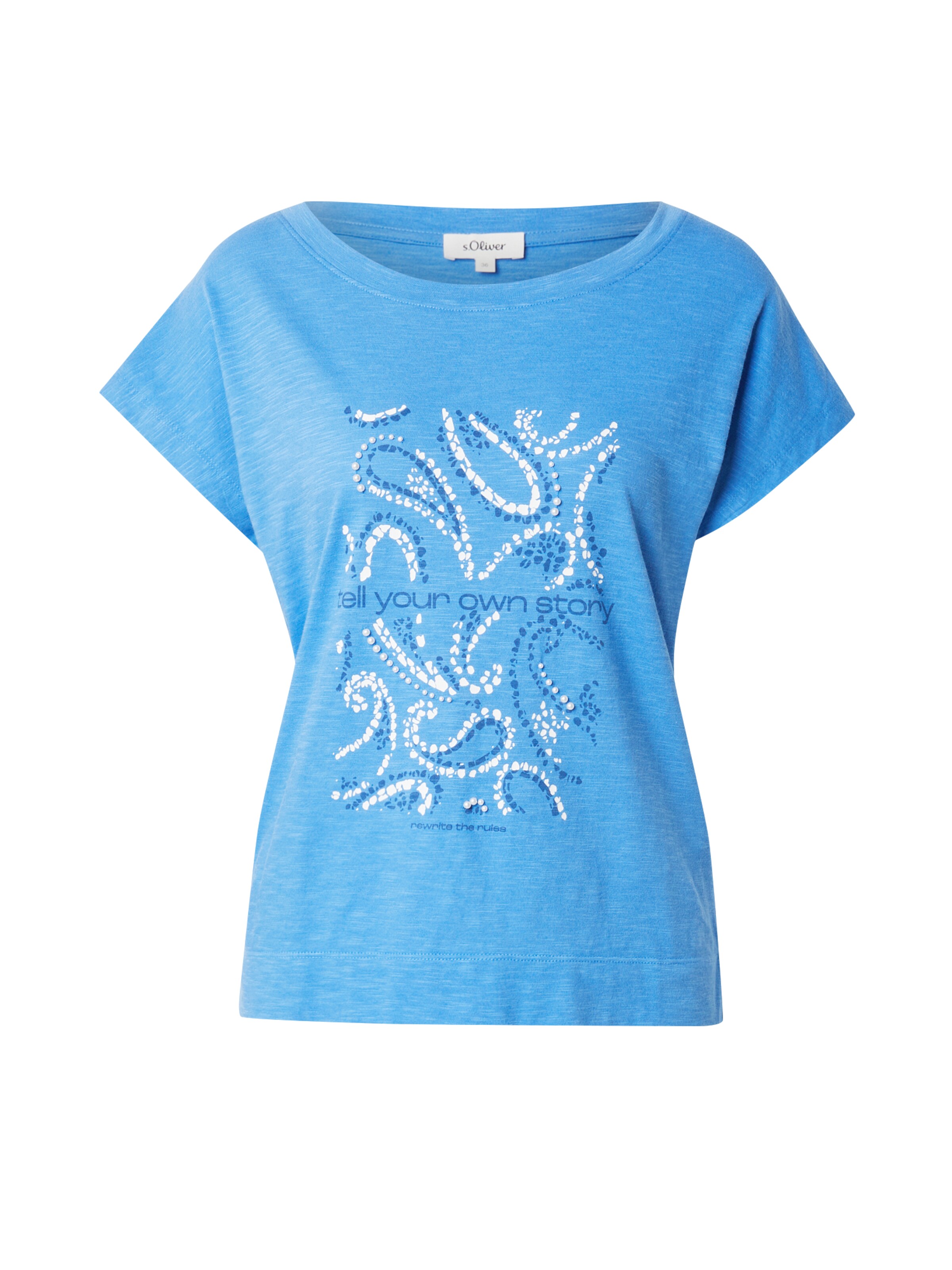 zils s.Oliver T-Krekls: no priekšpuses