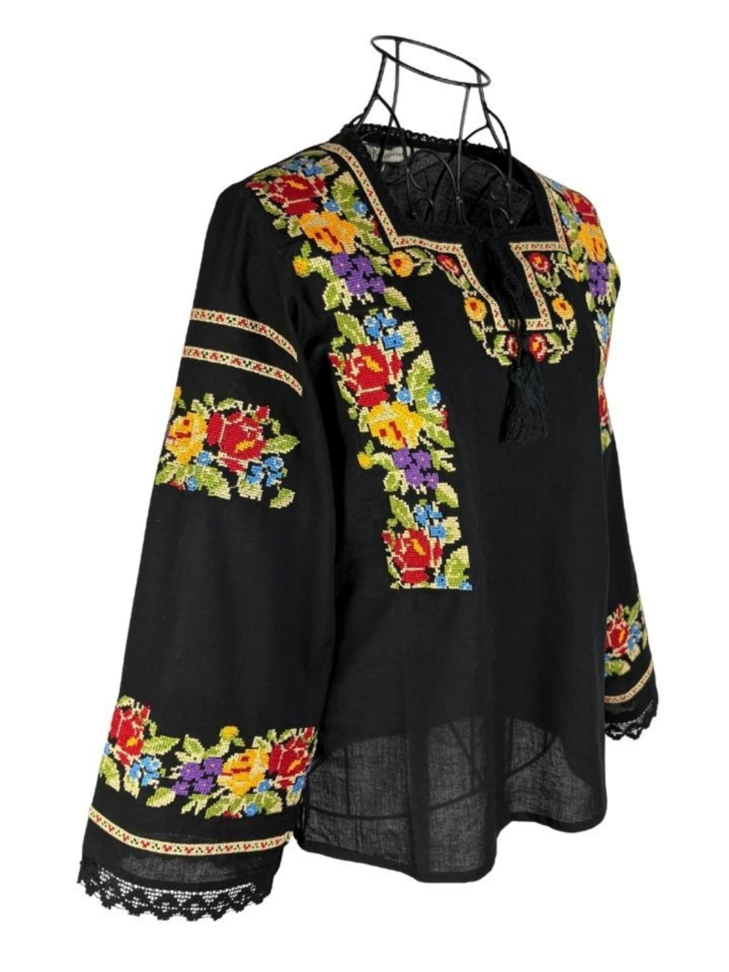 Rody’s forever Klederdracht blouse in Zwart