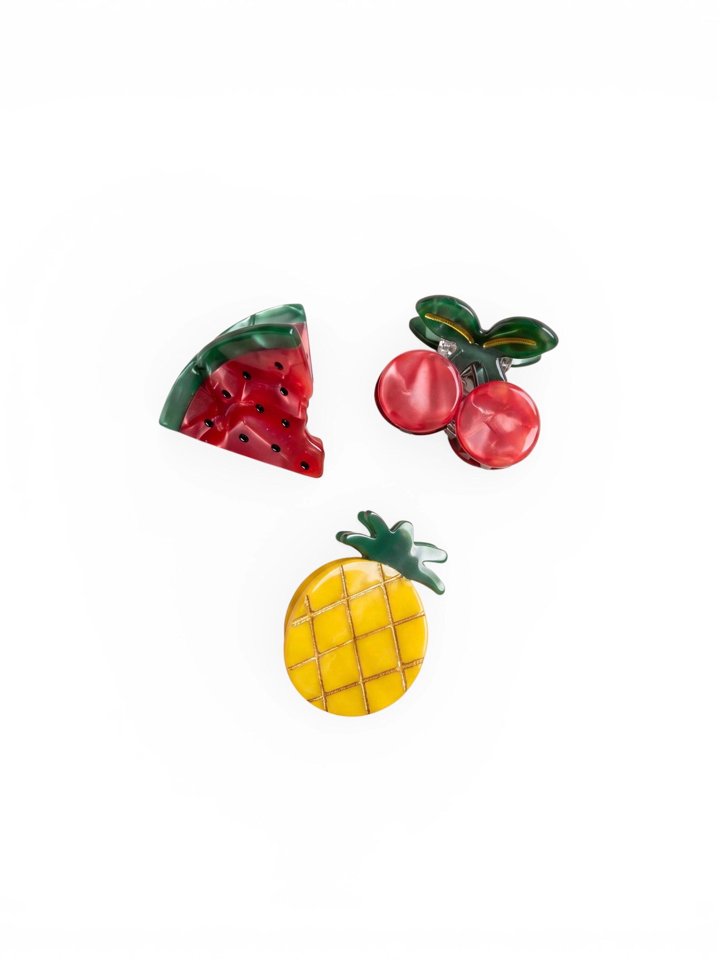 Good to Blue Hair jewelry 'Fruit Basket Hair Clip Set' in Mixed colours: front