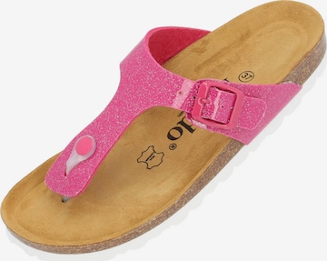 Palado Zehentrenner 'Kos Orion' in Pink: Vorderseite