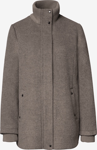 STREET ONE Kurzer Mantel mit Strickdetails in Braun: Vorderseite
