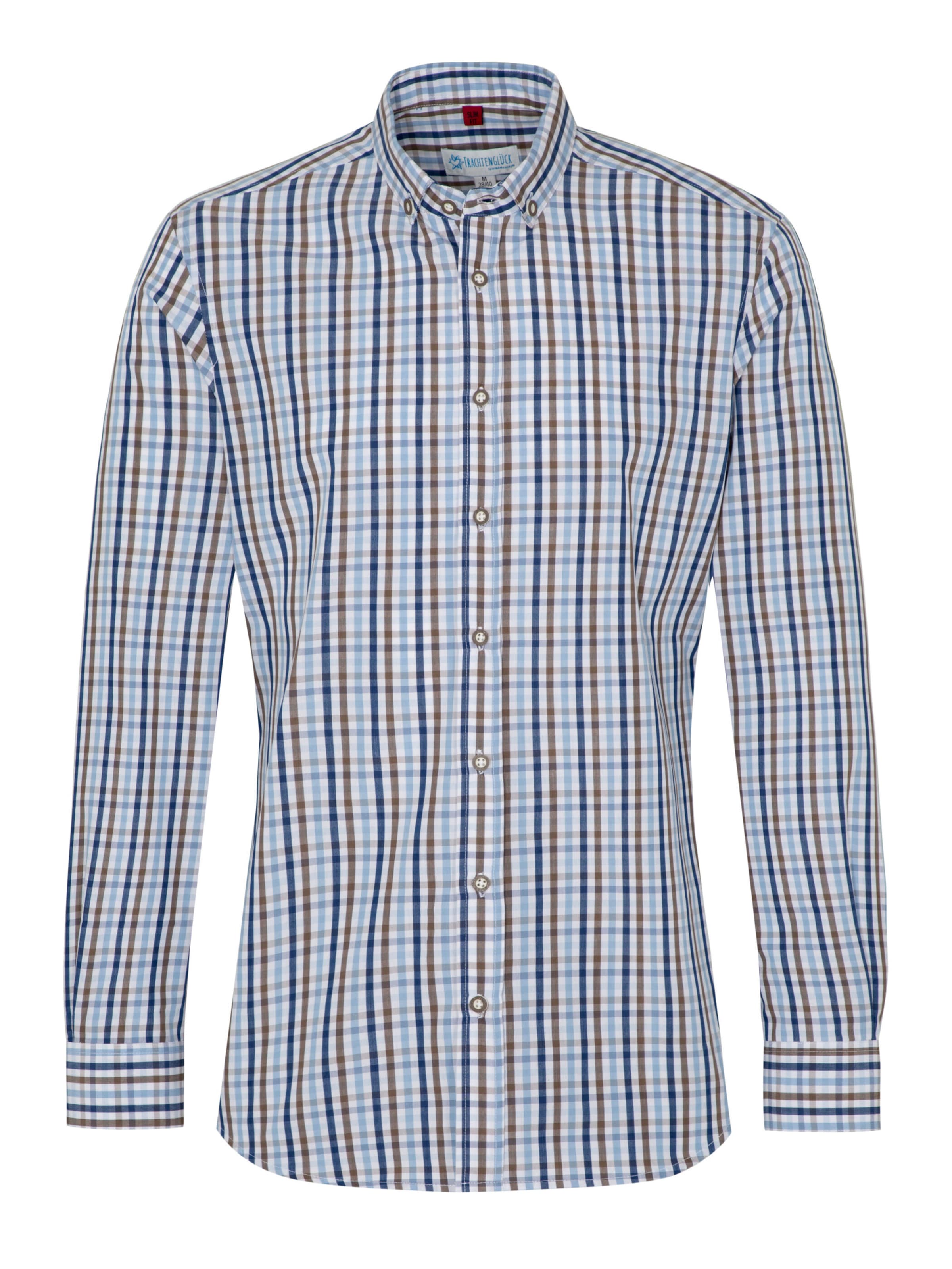 Coupe regular Chemise folklorique 'TG-Falkmar' SPIETH & WENSKY en bleu : devant