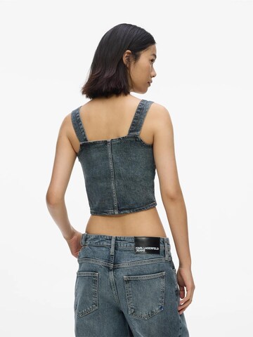 KARL LAGERFELD JEANS Top | modra barva
