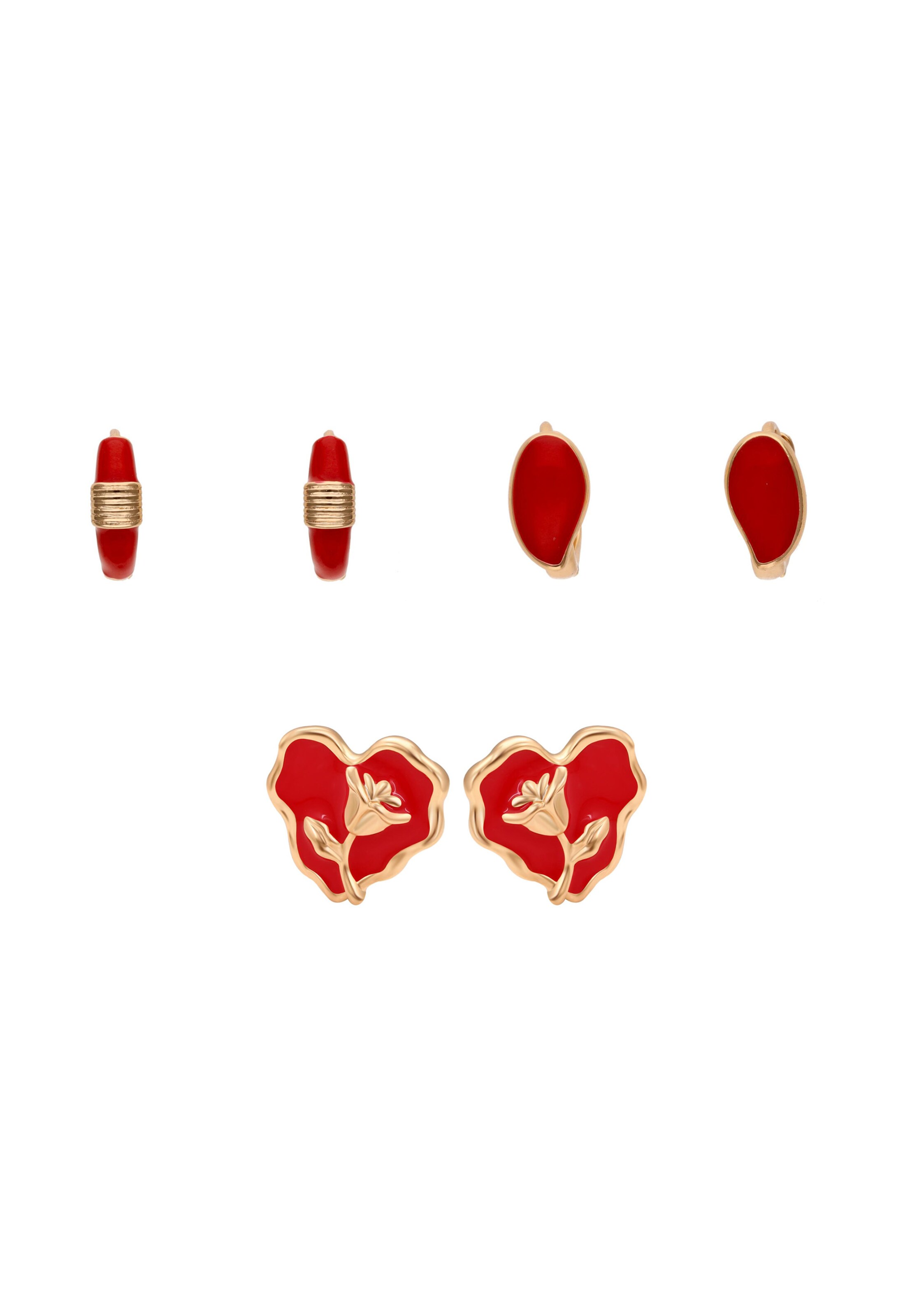 faina Earrings in Gold: front