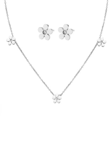 Hey Happiness Schmuckset 'Forget-Me-Not' in Silber: Vorderseite