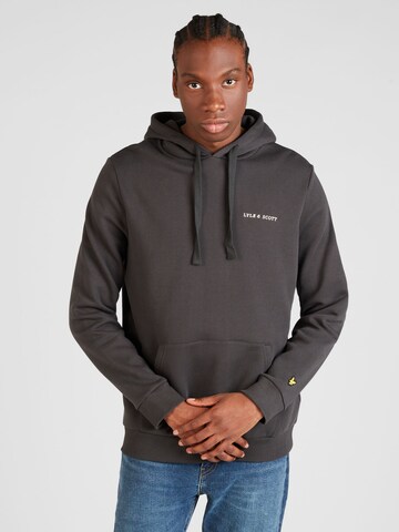 Sweat-shirt Lyle & Scott en gris : devant