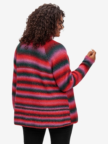 SHEEGO Knit cardigan in Red