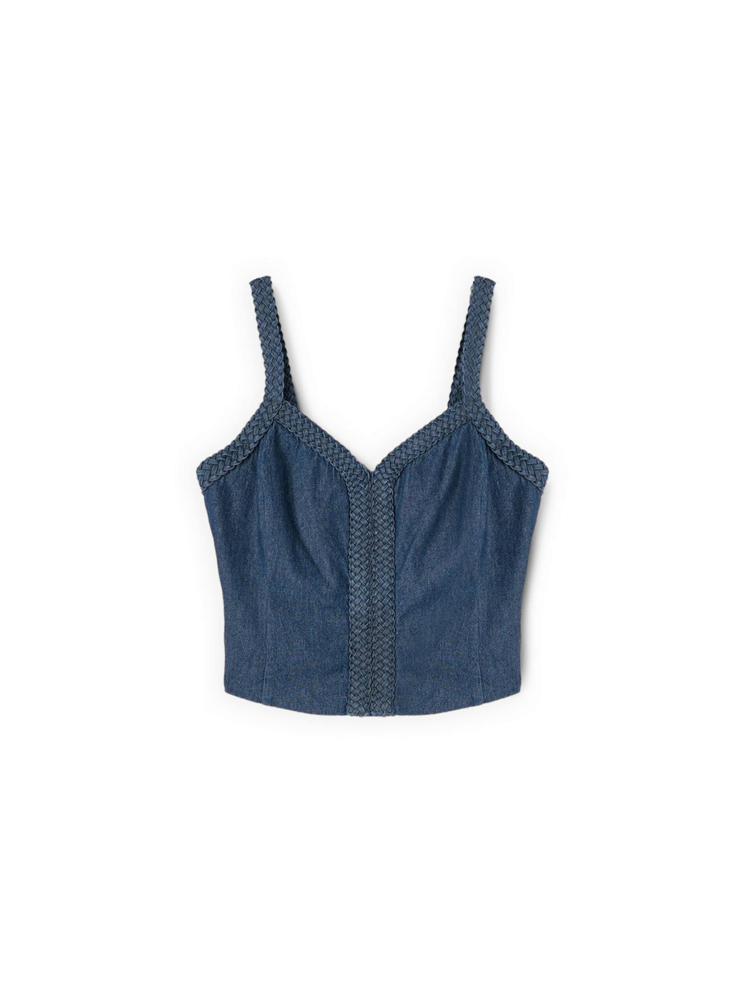 MOTIVI Top in Blauw: voorkant