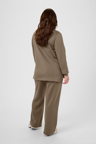 KAFFE CURVE Sweatshirt 'KCannita' in Brown