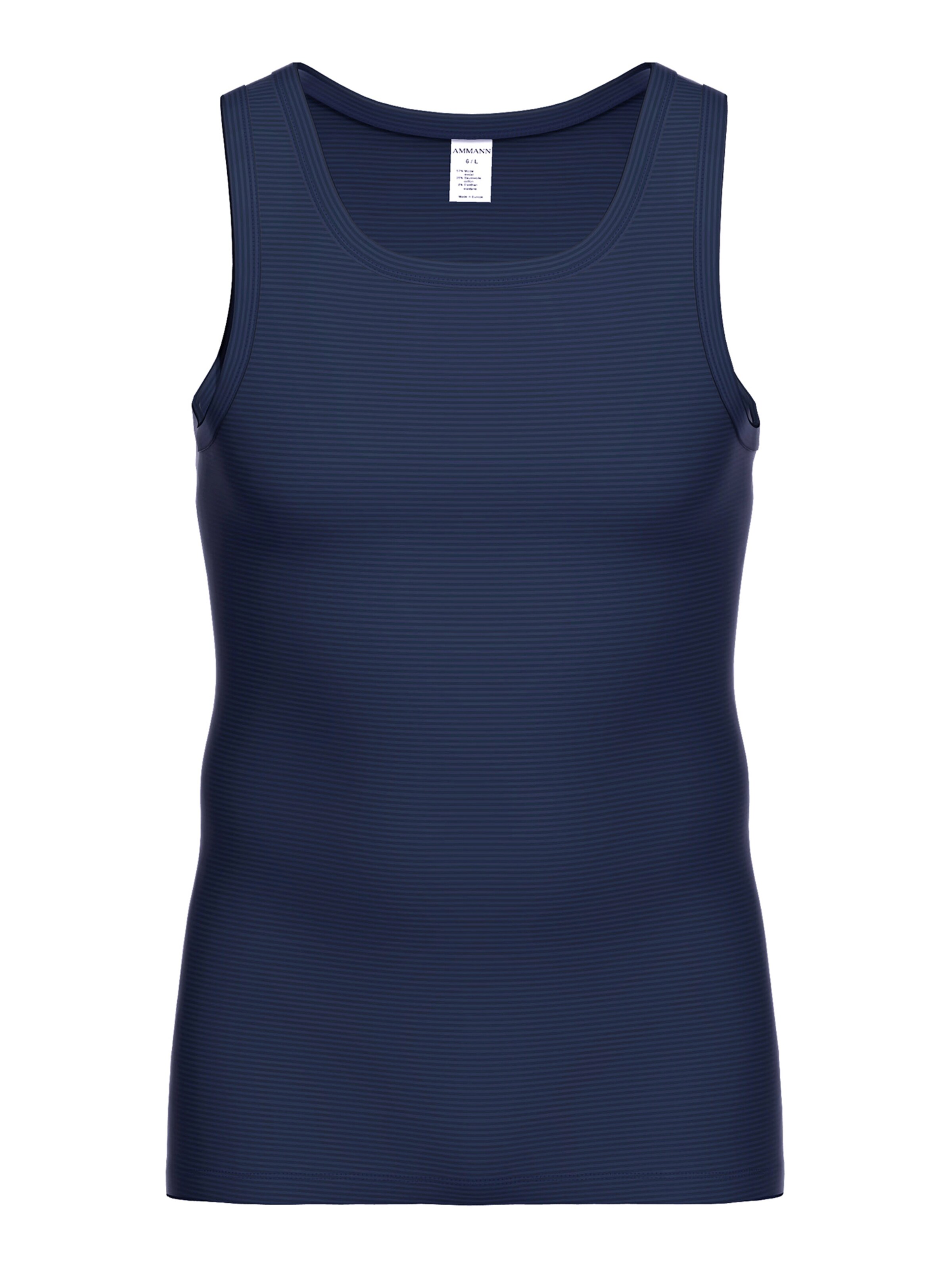 Ammann Tanktop ' Cotton & More Athletic ' in Blau: Vorderseite