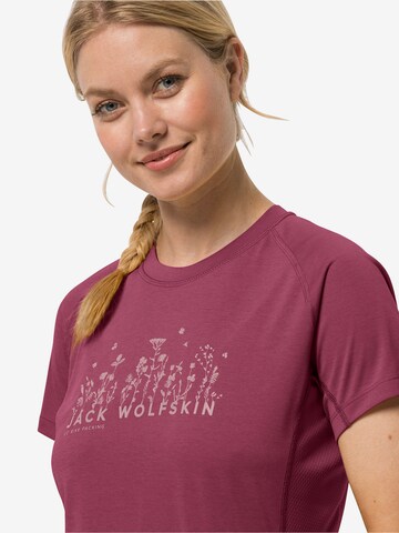 JACK WOLFSKIN T-Shirt in Rot