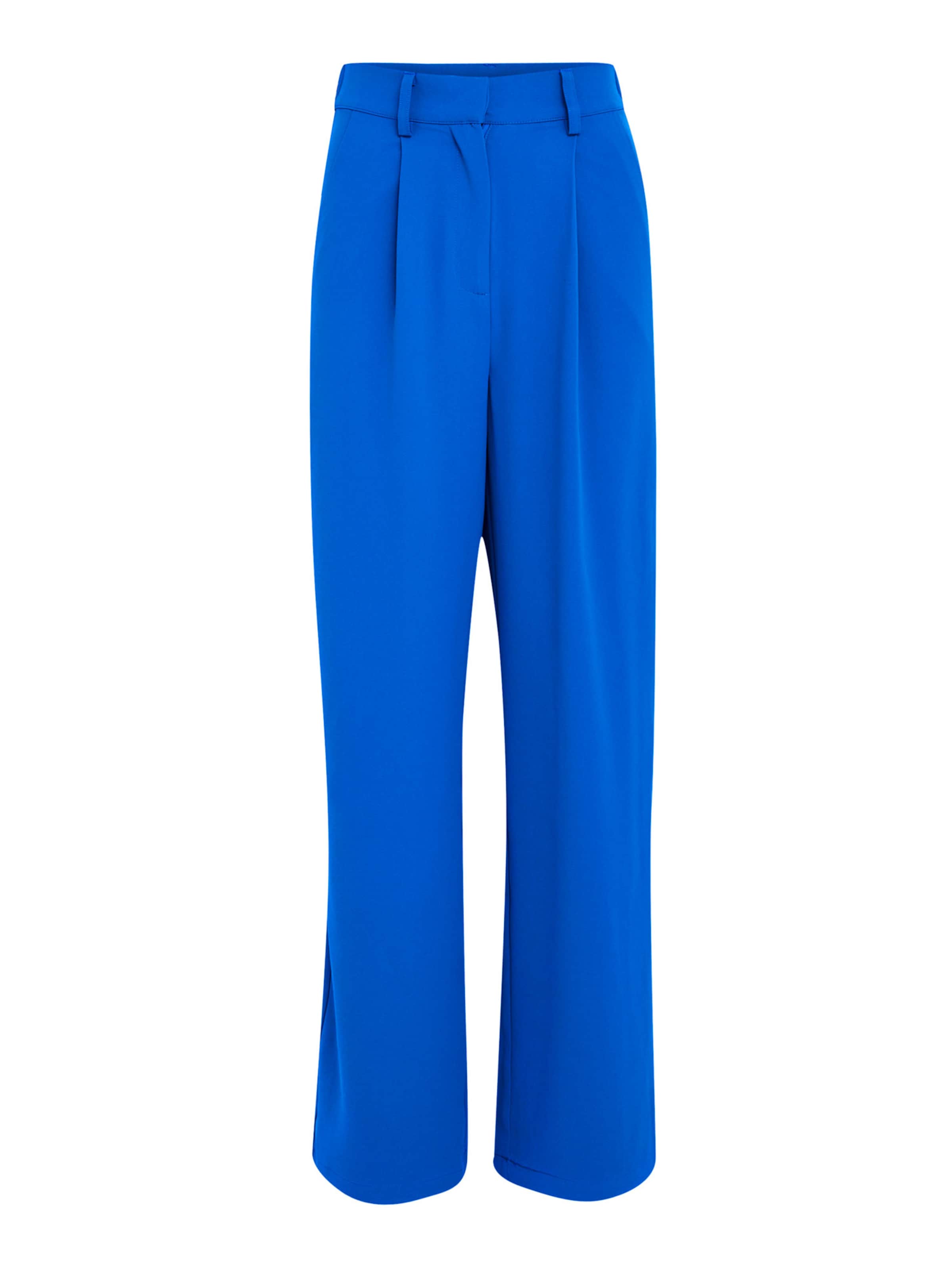 minus Loosefit Kalhoty se sklady v pase 'Velia' – modrá: přední strana