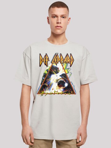 T-Shirt 'Def Leppard Hysteria' F4NT4STIC en gris : devant