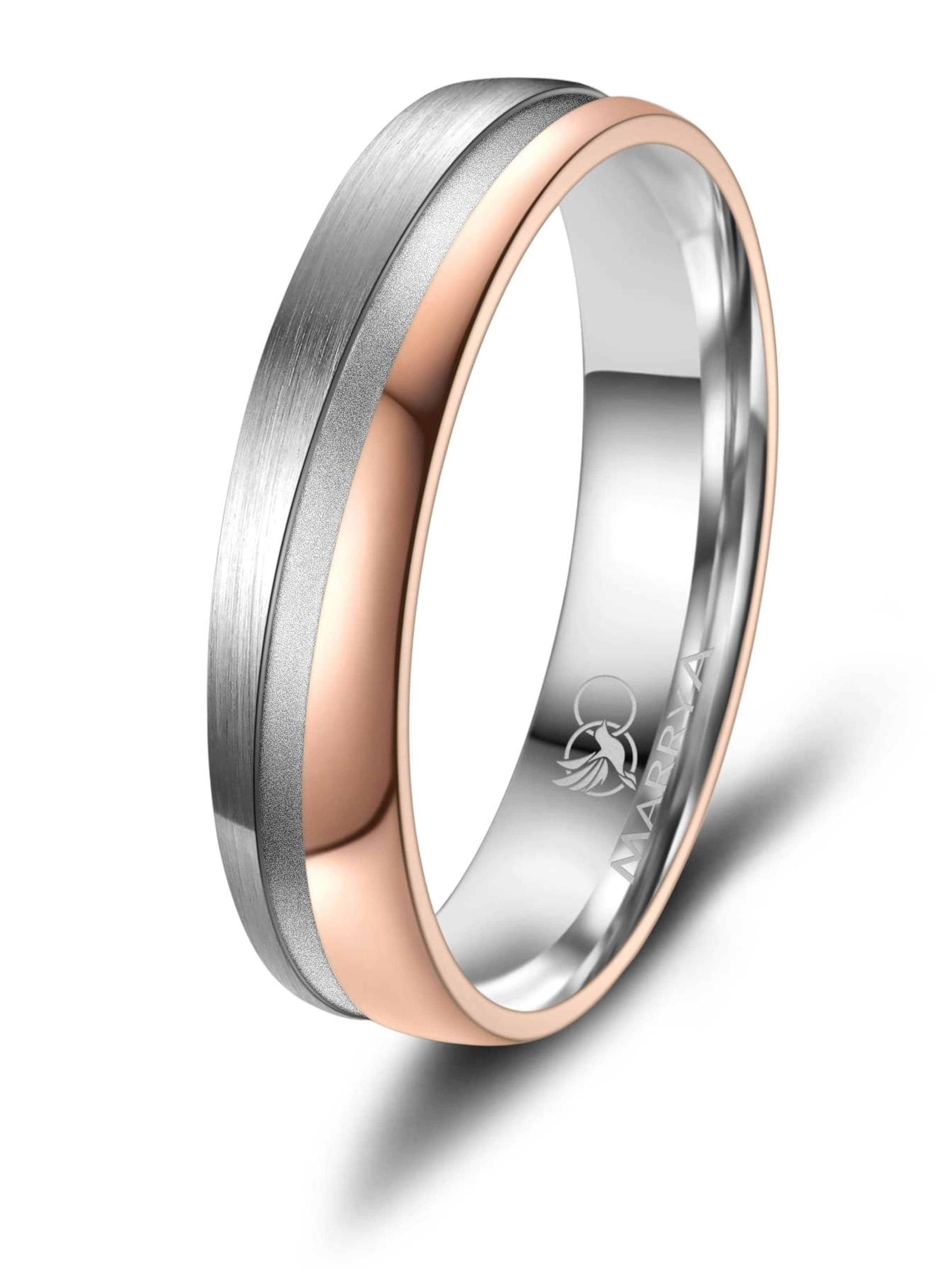 MARRYA Ring 'MARRYA TI-27 Ehering aus Titan' in Gold
