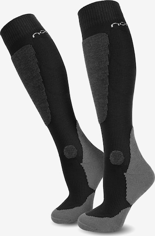 Chaussettes de sport normani en noir : devant