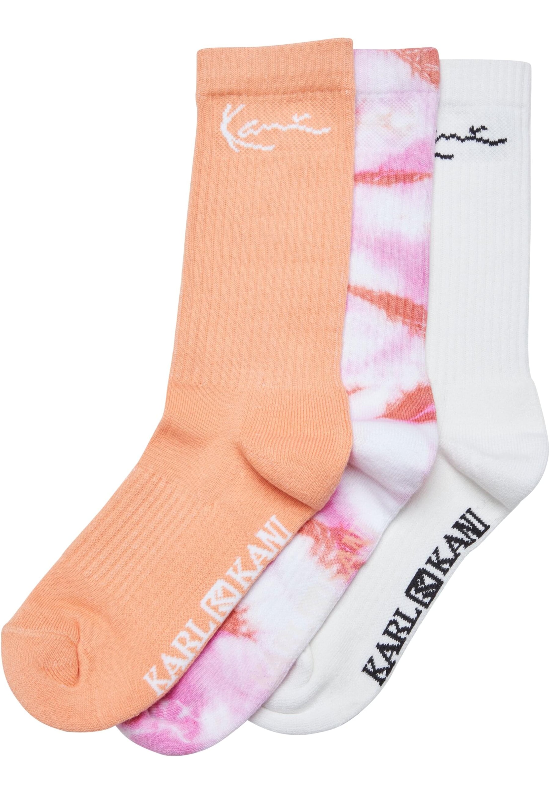 Karl Kani Socken 'KA241-036-1' in Orange: Vorderseite