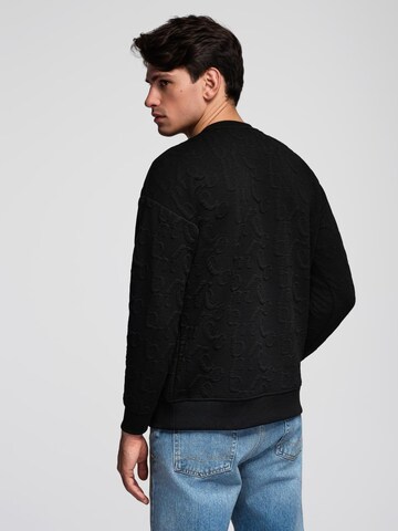 Ombre Sweatshirt 'B1712' in Zwart