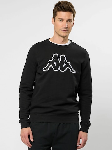 KAPPA Sweatshirt 'Airvit' in Schwarz: Vorderseite