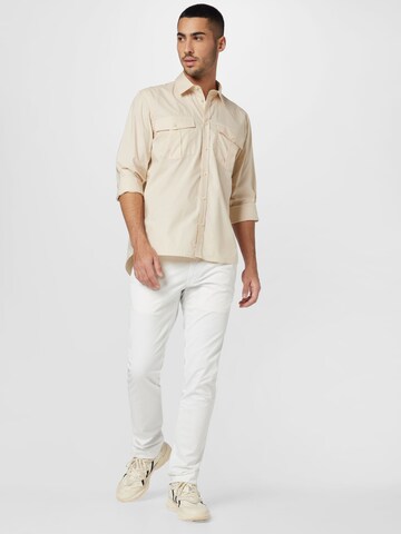 Les Deux Regular fit Overhemd 'Lincoln' in Beige