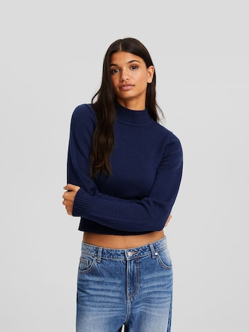 Bershka Sweater in Blue: front