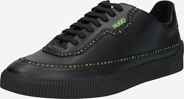 HUGO Låg sneaker 'Zero' i svart: framsida