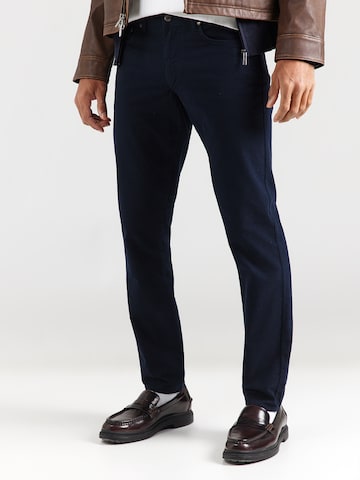 Hackett London - Slimfit Calças 'MOLESKIN RO' em azul: frente