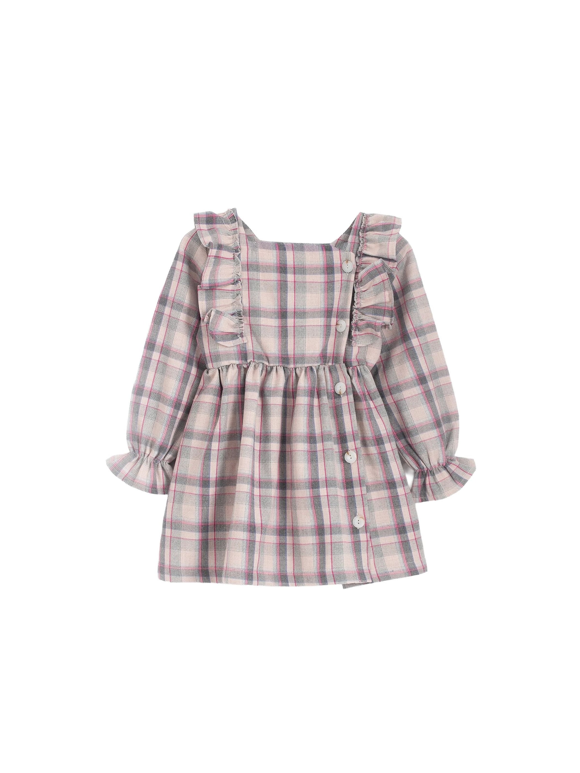 Solang Jurk in Grijs: voorkant