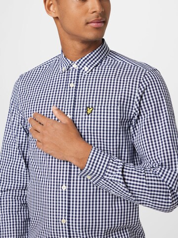 Lyle & Scott Slim fit Overhemd in Blauw